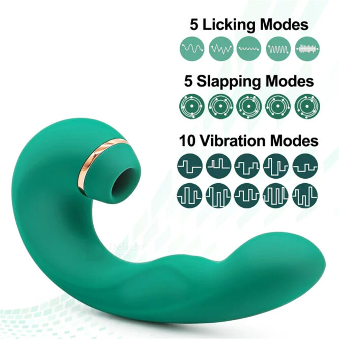 3 in 1 Clitoral Sucking G-spot Vibrator | Desire Toys