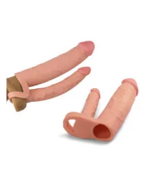 3 in 1 Soft Realistic Dildo For Double Penetration