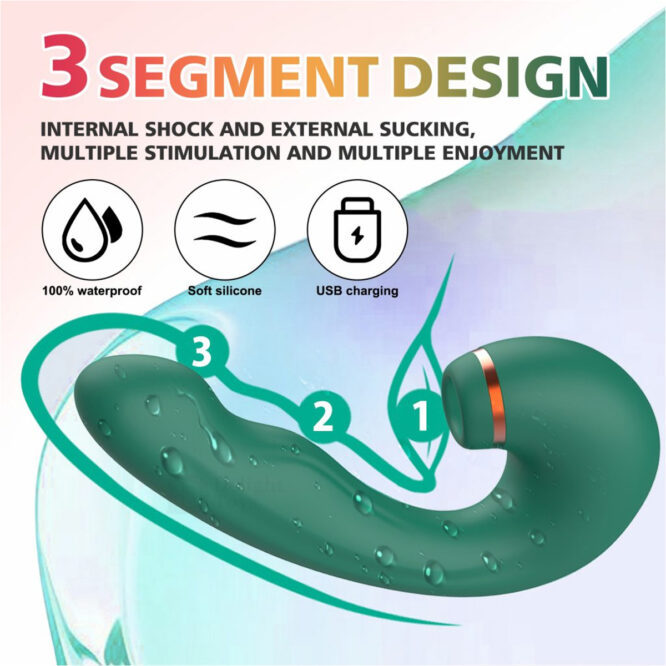 3 in 1 Clitoral Sucking G-spot Vibrator | Desire Toys