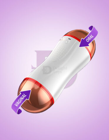 3D 2 in 1 Vagina and Mouth Double-End Soft Masturbator