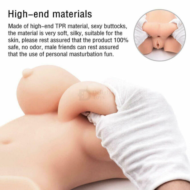 Realistic 3 in 1 Half Sex Doll – 15inch