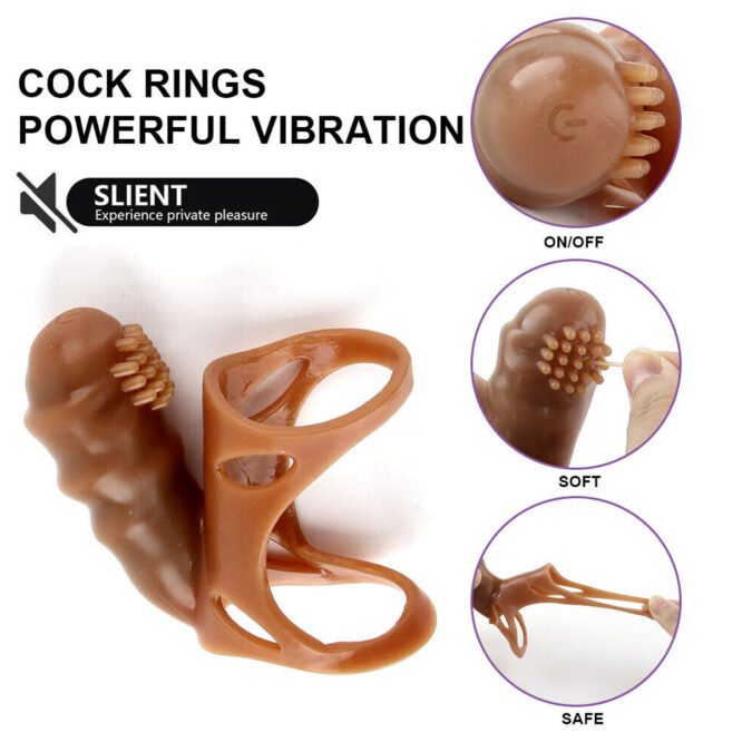 Hanjiang Hollow Strap On Dildo with Clitoris Stimulator Vibrator | Desire Toys