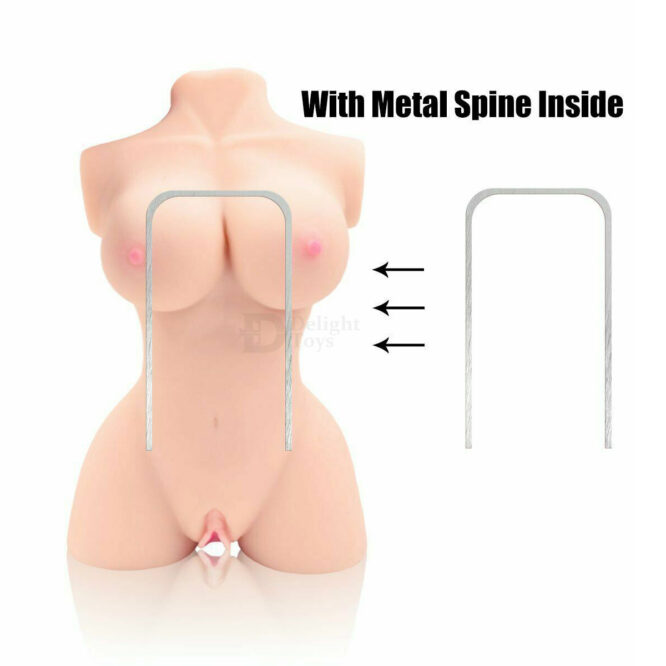 Realistic 3 in 1 Half Sex Doll – 15inch