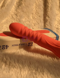 Stretch Thrusting Silicone Vibrator